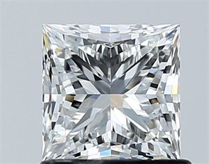 Picture of Natural Diamond 1.02 Carats, Princess with  Cut, G Color, IF Clarity and Certified by GIA