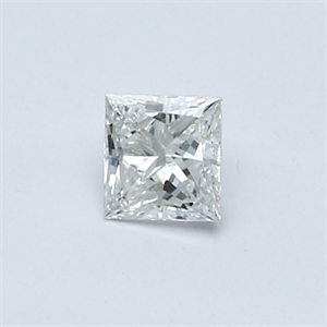 Picture of Natural Diamond 0.34 Carats, Princess with  Cut, D Color, SI1 Clarity and Certified by GIA