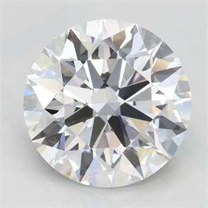 Picture of Lab Grown Diamond 2.41 Carats, Round with Excellent Cut, D Color, VVS1 Clarity and Certified by GIA