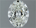 Natural Diamond 1.30 Carats, Oval with  Cut, H Color, VS1 Clarity and Certified by IGI