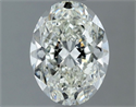 Natural Diamond 1.30 Carats, Oval with  Cut, H Color, VS1 Clarity and Certified by IGI