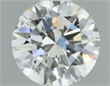 Natural Diamond 0.52 Carats, Round with Excellent Cut, I Color, VVS2 Clarity and Certified by IGI