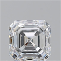 Natural Diamond 0.80 Carats, Asscher with  Cut, E Color, VVS2 Clarity and Certified by GIA