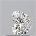 Natural Diamond 0.57 Carats, Heart with  Cut, F Color, VS2 Clarity and Certified by GIA