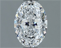 Natural Diamond 1.03 Carats, Oval with  Cut, D Color, VS1 Clarity and Certified by GIA