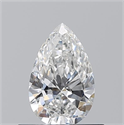 Natural Diamond 0.50 Carats, Pear with  Cut, F Color, VS2 Clarity and Certified by GIA