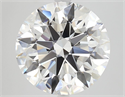 Natural Diamond 5.01 Carats, Round with Excellent Cut, E Color, VS2 Clarity and Certified by GIA