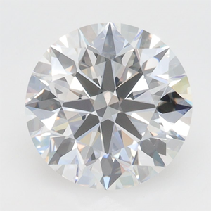 Picture of Lab Grown Diamond 3.37 Carats, Round with Excellent Cut, D Color, VVS1 Clarity and Certified by GIA