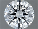Natural Diamond 0.50 Carats, Round with Excellent Cut, D Color, I1 Clarity and Certified by GIA