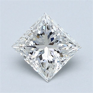 Foto Diamante Natural 1.01 quilates, Princesa , Color G, claridad VS1 y certificado GIA de