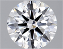 Lab Grown Diamond 1.07 Carats, Round with Ideal Cut, E Color, VVS2 Clarity and Certified by IGI