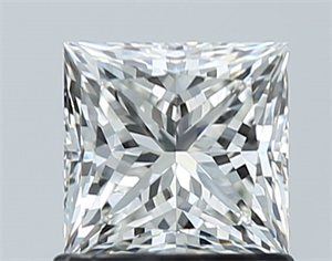 Picture of Natural Diamond 1.03 Carats, Princess with  Cut, I Color, VS2 Clarity and Certified by GIA