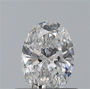 Picture of Natural Diamond 0.43 Carats, Oval with  Cut, D Color, VVS1 Clarity and Certified by GIA