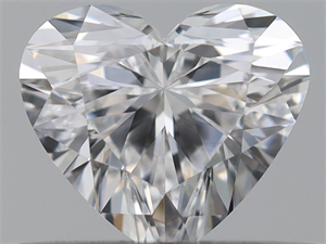 Picture of Natural Diamond 0.38 Carats, Heart with  Cut, D Color, VVS2 Clarity and Certified by GIA
