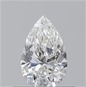 Natural Diamond 0.50 Carats, Pear with  Cut, F Color, SI1 Clarity and Certified by GIA