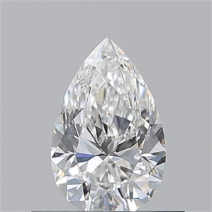 Picture of Natural Diamond 0.50 Carats, Pear with  Cut, F Color, SI1 Clarity and Certified by GIA