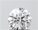 Lab Grown Diamond 1.02 Carats, Round with Ideal Cut, D Color, VVS2 Clarity and Certified by IGI