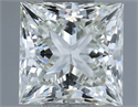 Natural Diamond 0.71 Carats, Princess with  Cut, J Color, VVS1 Clarity and Certified by IGI