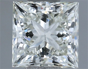 Picture of Natural Diamond 0.71 Carats, Princess with  Cut, J Color, VVS1 Clarity and Certified by IGI