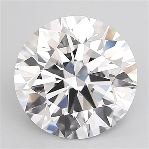 Picture of Lab Grown Diamond 5.03 Carats, Round with Ideal Cut, D Color, VVS2 Clarity and Certified by IGI