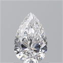 Diamante Natural 0.71 quilates, De pera , Color D, claridad VS2 y certificado GIA