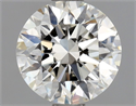Natural Diamond 1.01 Carats, Round with Excellent Cut, H Color, SI1 Clarity and Certified by GIA