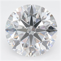 Lab Grown Diamond 4.07 Carats, Round with Excellent Cut, D Color, VVS1 Clarity and Certified by GIA
