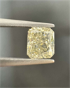 Natural Diamond 1.01 Carats, Radiant with  Cut, L Color, VS2 Clarity and Certified by HRD