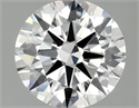 Lab Grown Diamond 2.02 Carats, Round with Ideal Cut, F Color, VS1 Clarity and Certified by IGI