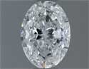 Natural Diamond 0.80 Carats, Oval with  Cut, E Color, SI2 Clarity and Certified by GIA