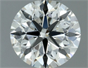 Natural Diamond 0.80 Carats, Round with Excellent Cut, I Color, VVS1 Clarity and Certified by IGI