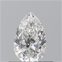 Natural Diamond 0.50 Carats, Pear with  Cut, G Color, VVS1 Clarity and Certified by GIA