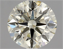 Natural Diamond 0.70 Carats, Round with Excellent Cut, L Color, SI1 Clarity and Certified by GIA