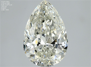 Foto Diamante Natural 1.22 quilates, De pera , Color J, claridad SI2 y certificado GIA de