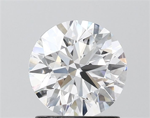 Picture of Lab Grown Diamond 1.25 Carats, Round with Ideal Cut, D Color, VVS2 Clarity and Certified by IGI