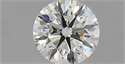 Natural Diamond 0.70 Carats, Round with Excellent Cut, H Color, VVS1 Clarity and Certified by IGI