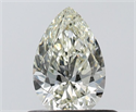 Natural Diamond 0.55 Carats, Pear with  Cut, J Color, IF Clarity and Certified by IGI