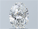 Diamante Natural 0.90 quilates, Ovalado , Color F, claridad VVS2 y certificado GIA