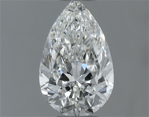 Picture of Natural Diamond 0.64 Carats, Pear with  Cut, H Color, VVS2 Clarity and Certified by GIA