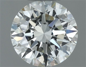 Picture of Natural Diamond 0.50 Carats, Round with Excellent Cut, H Color, VVS1 Clarity and Certified by IGI