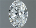 Natural Diamond 0.50 Carats, Oval with  Cut, G Color, SI1 Clarity and Certified by GIA