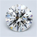 Natural Diamond 1.82 Carats, Round with Excellent Cut, H Color, VVS2 Clarity and Certified by GIA