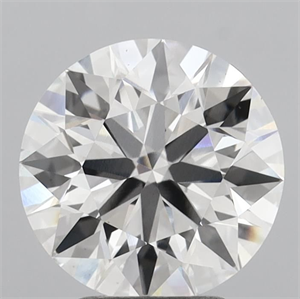 Picture of Lab Grown Diamond 3.45 Carats, Round with Ideal Cut, F Color, VS2 Clarity and Certified by IGI