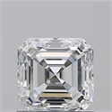 Natural Diamond 1.01 Carats, Asscher with  Cut, E Color, VVS1 Clarity and Certified by GIA