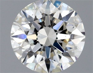 Picture of Natural Diamond 0.60 Carats, Round with Excellent Cut, H Color, VS2 Clarity and Certified by GIA