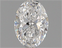 Natural Diamond 0.50 Carats, Oval with  Cut, D Color, I1 Clarity and Certified by GIA