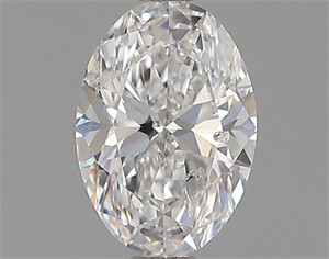 Picture of Natural Diamond 0.50 Carats, Oval with  Cut, D Color, I1 Clarity and Certified by GIA