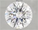 Lab Grown Diamond 3.07 Carats, Round with Ideal Cut, E Color, VS1 Clarity and Certified by IGI