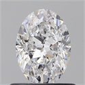 Natural Diamond 0.70 Carats, Oval with  Cut, D Color, VS2 Clarity and Certified by GIA