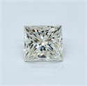 Diamante Natural 0.56 quilates, Princesa , Color J, claridad VS1 y certificado GIA